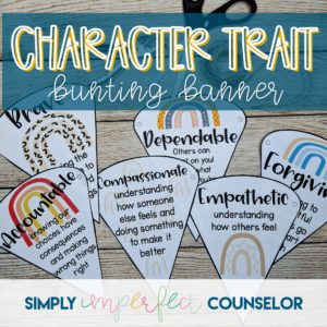 Character Trait Bunting Banner