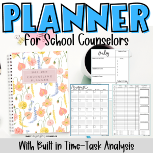 School Counseling Planner - Daily Time Task Analysis
