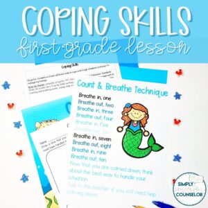 Coping Skills Counseling Lesson - 1st Grade