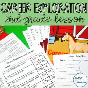 Career Awareness and Exploration School Counseling Lesson - 2nd Grade