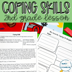 Coping Skills School Counseling Lesson - 2nd Grade